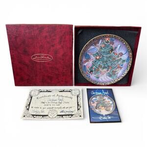 Anna Perenna “Christmas Angel” P Buckley Moss Porcelain Plate Germany COA 645